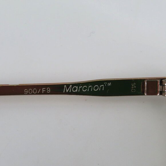 VTG Marcolin Marchon 900-F9 Gold Silver Metal Eyeglasses Glasses Frames Italy - Picture 12 of 16